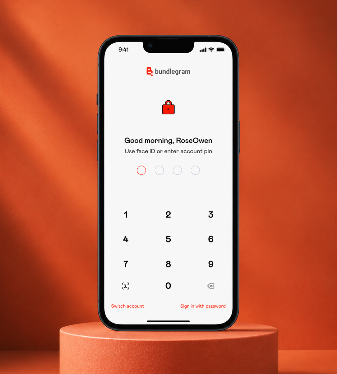 Bundlegram AppLock Screen